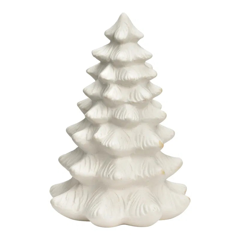 Tannenbaum aus Porzellan weiß