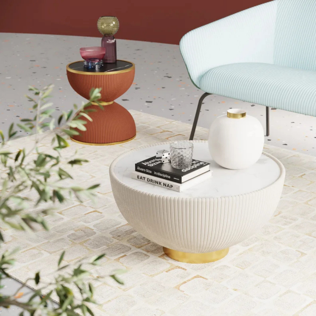 Couchtisch Endless Vegas Weiß Ø71cm - KARE