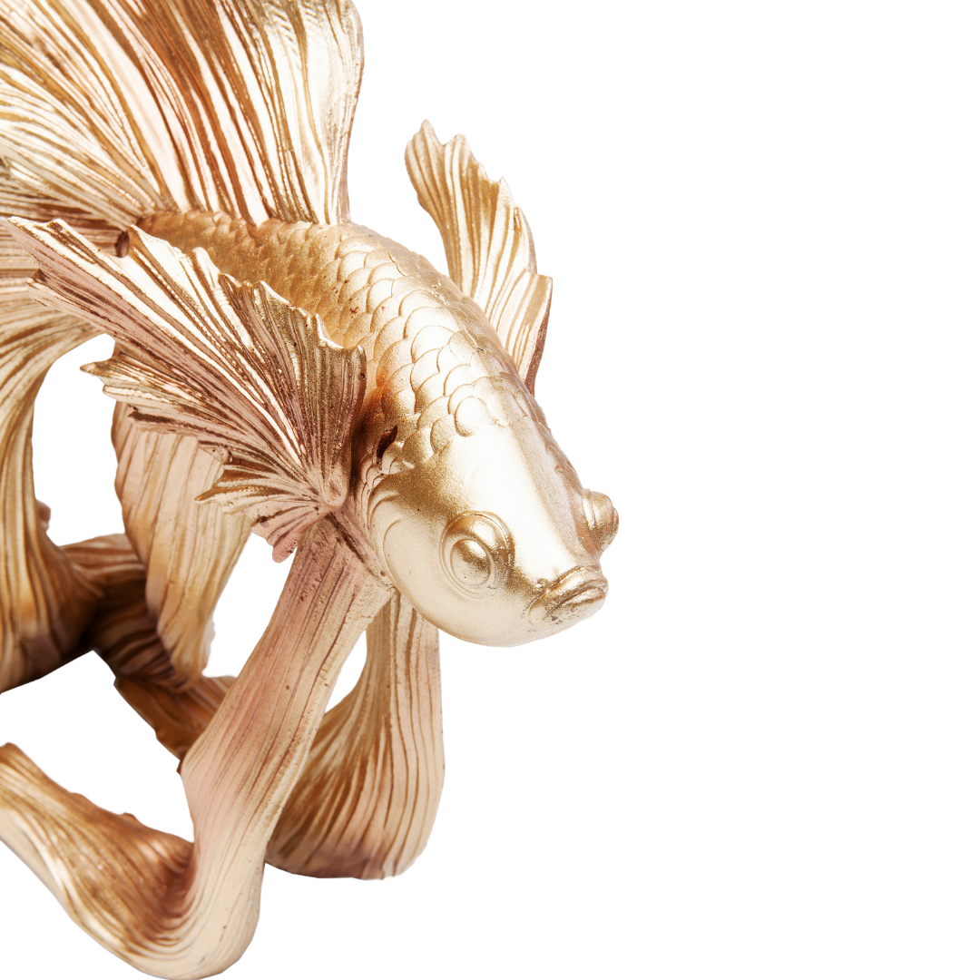 Deko Figur Betta Fish Gold Klein-KARE