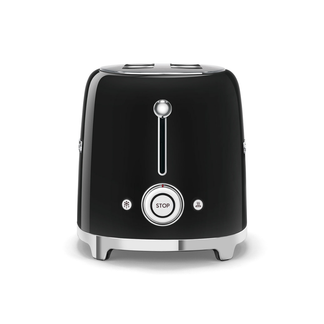 2-Schlitz-Toaster, kompakt schwarz - SMEG