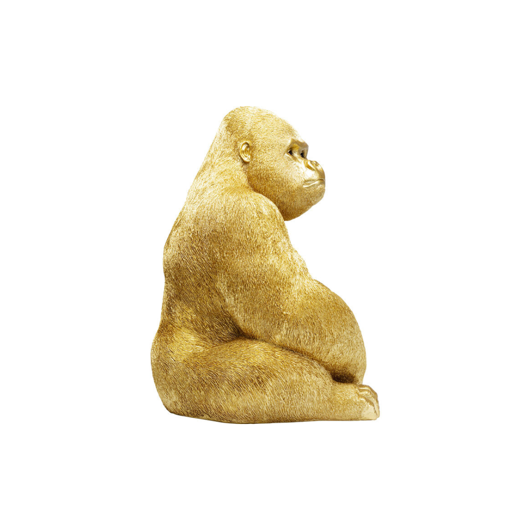 Deko Figur Monkey Gorilla Side XL Gold 76cm-KARE