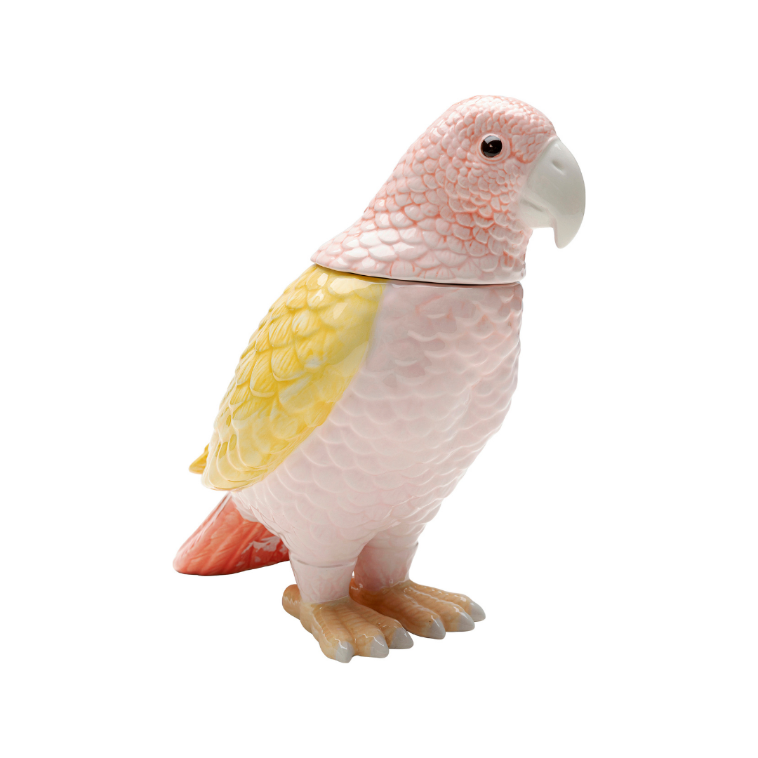 Deko Dose Exotic Bird Giallo 23cm-KARE