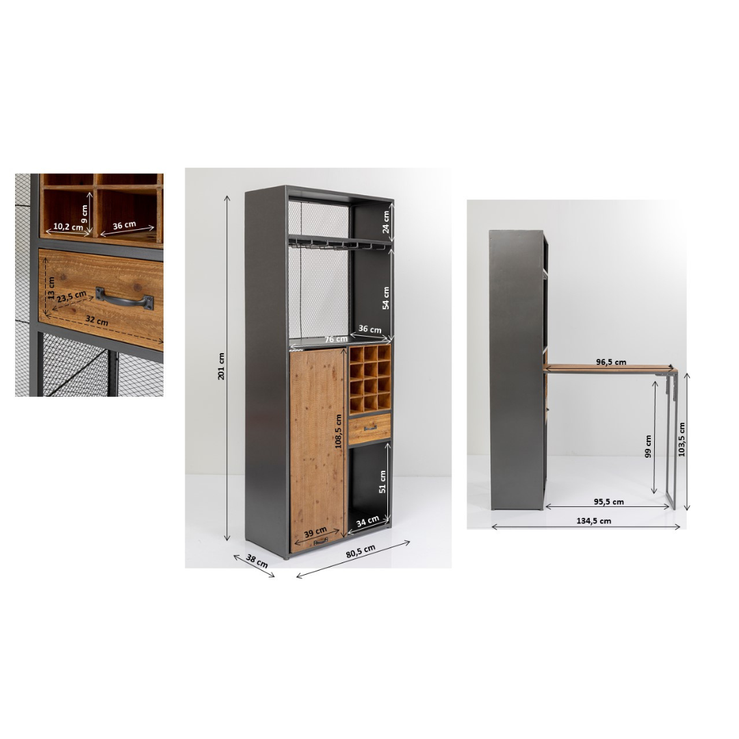 Barschrank Vinoteca 80x201 cm - KARE