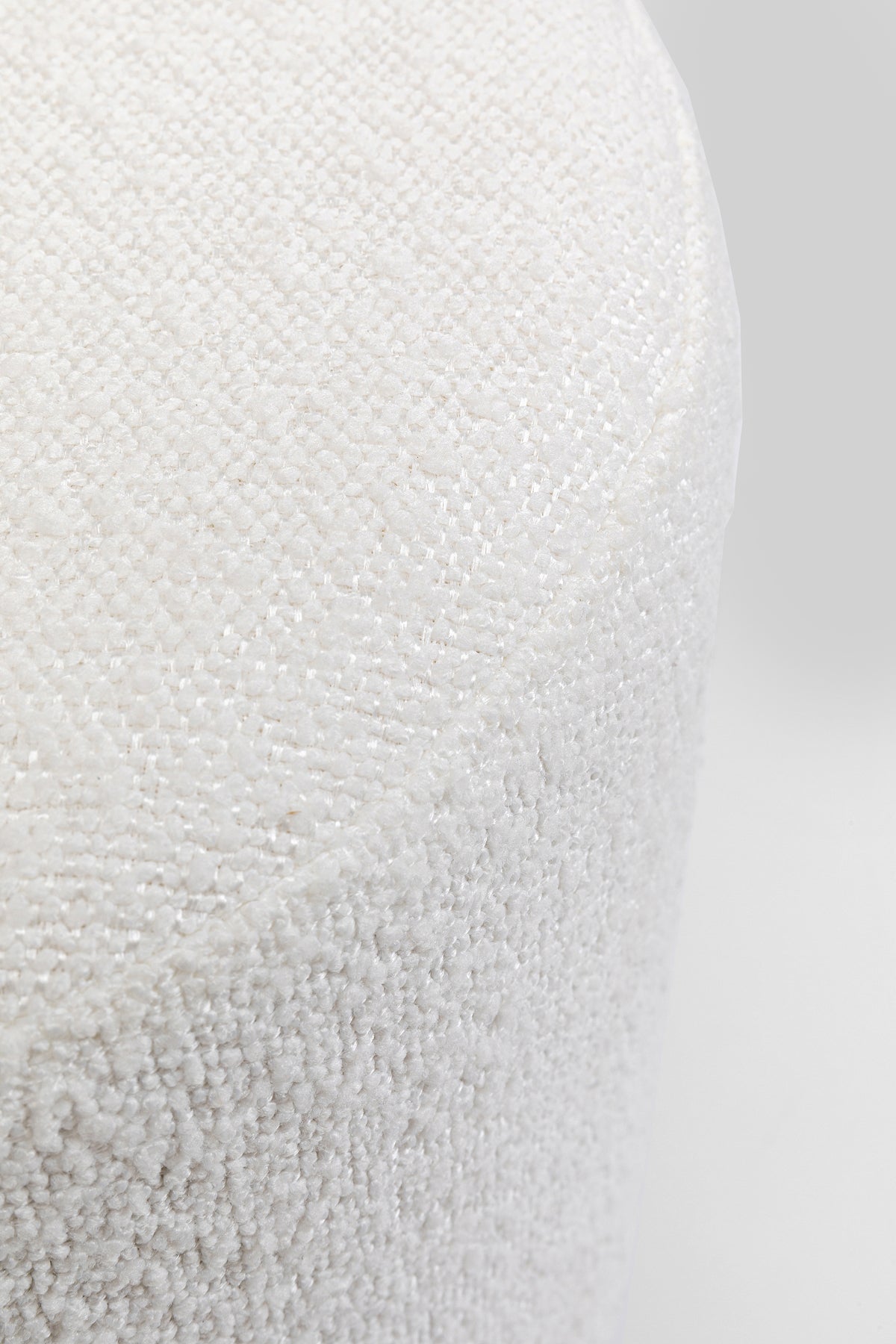 Hocker Cherry Boucle Creme Smoke Ø35cm - KARE