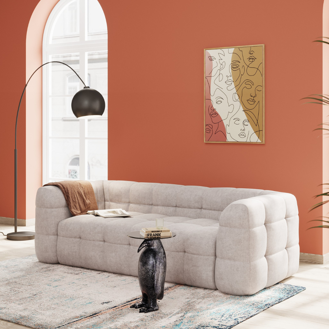 Sofa 3-Sitzer Salamanca Creme 240cm - KARE