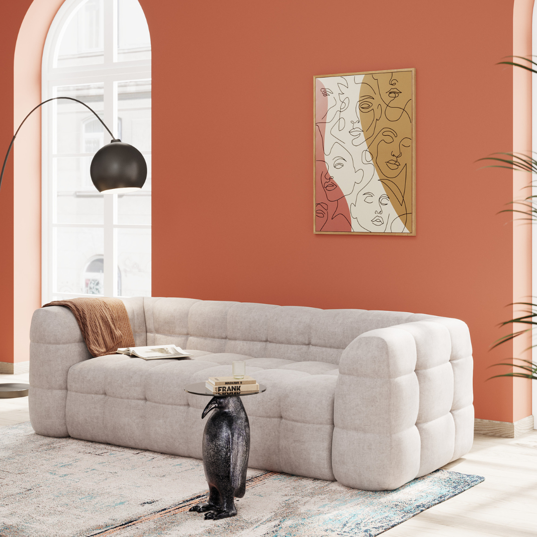 Sofa 3-Sitzer Salamanca Creme 240cm - KARE