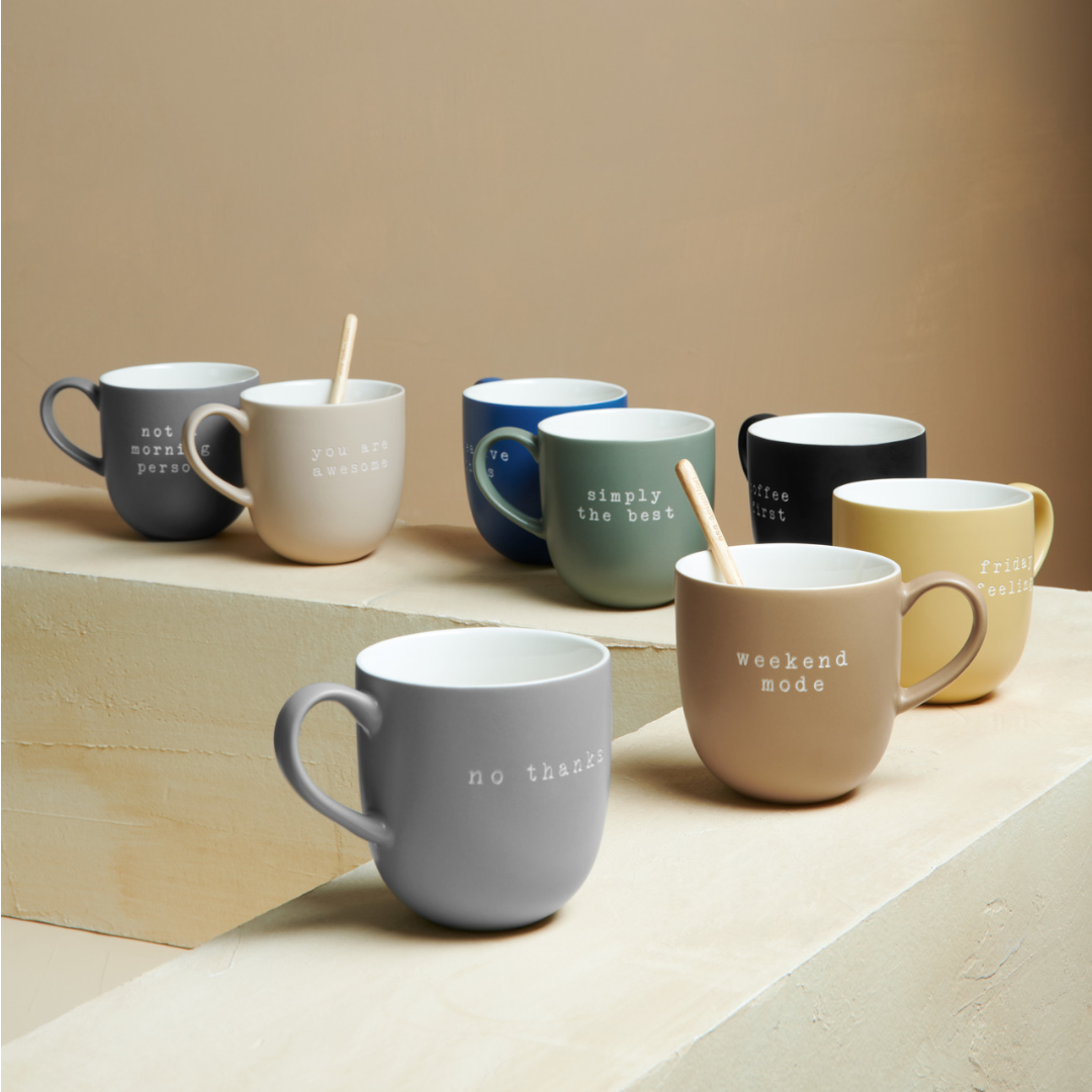 ASA Hey! Henkelbecher- coffee first