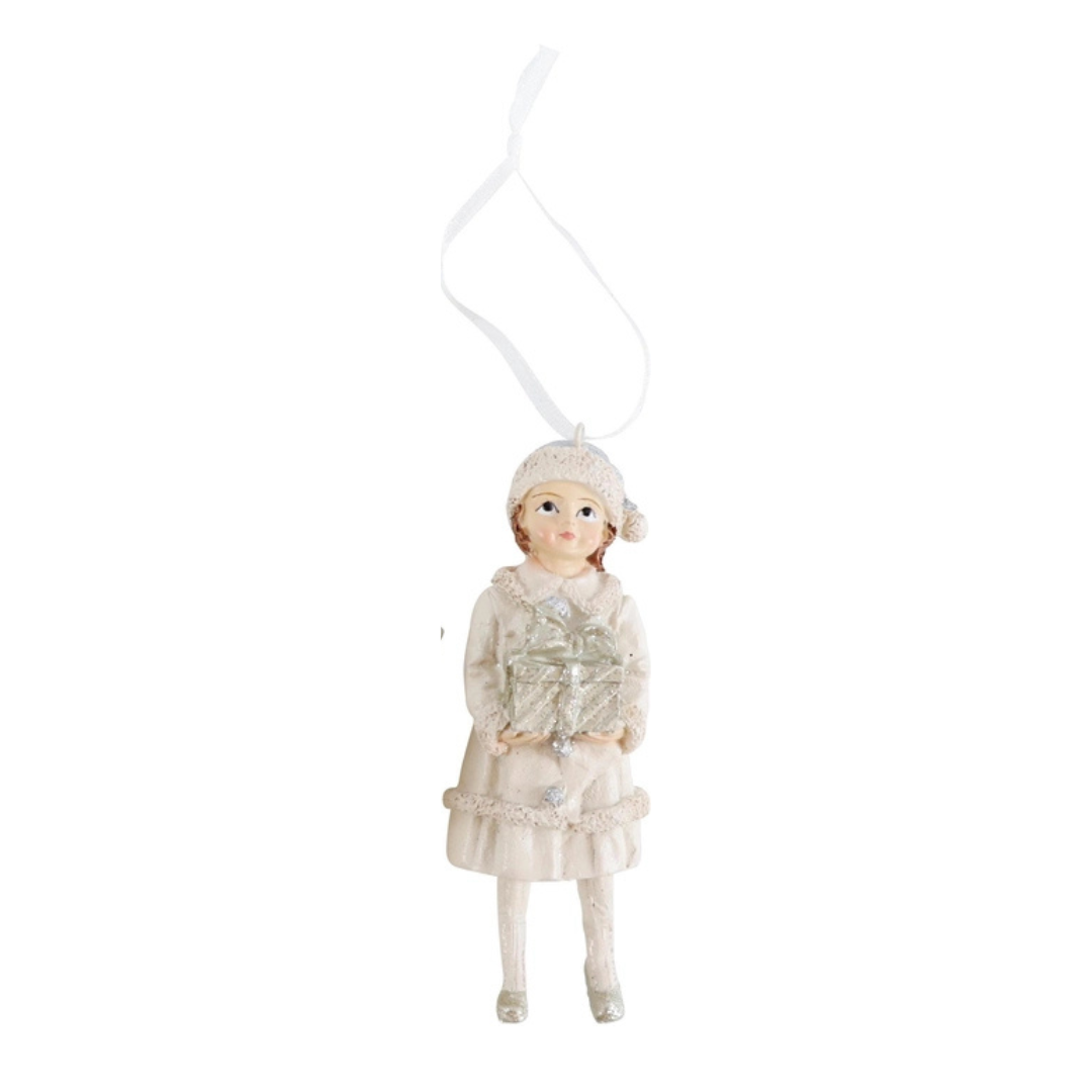Anhänger "Nostalgiemädchen" mit Geschenk