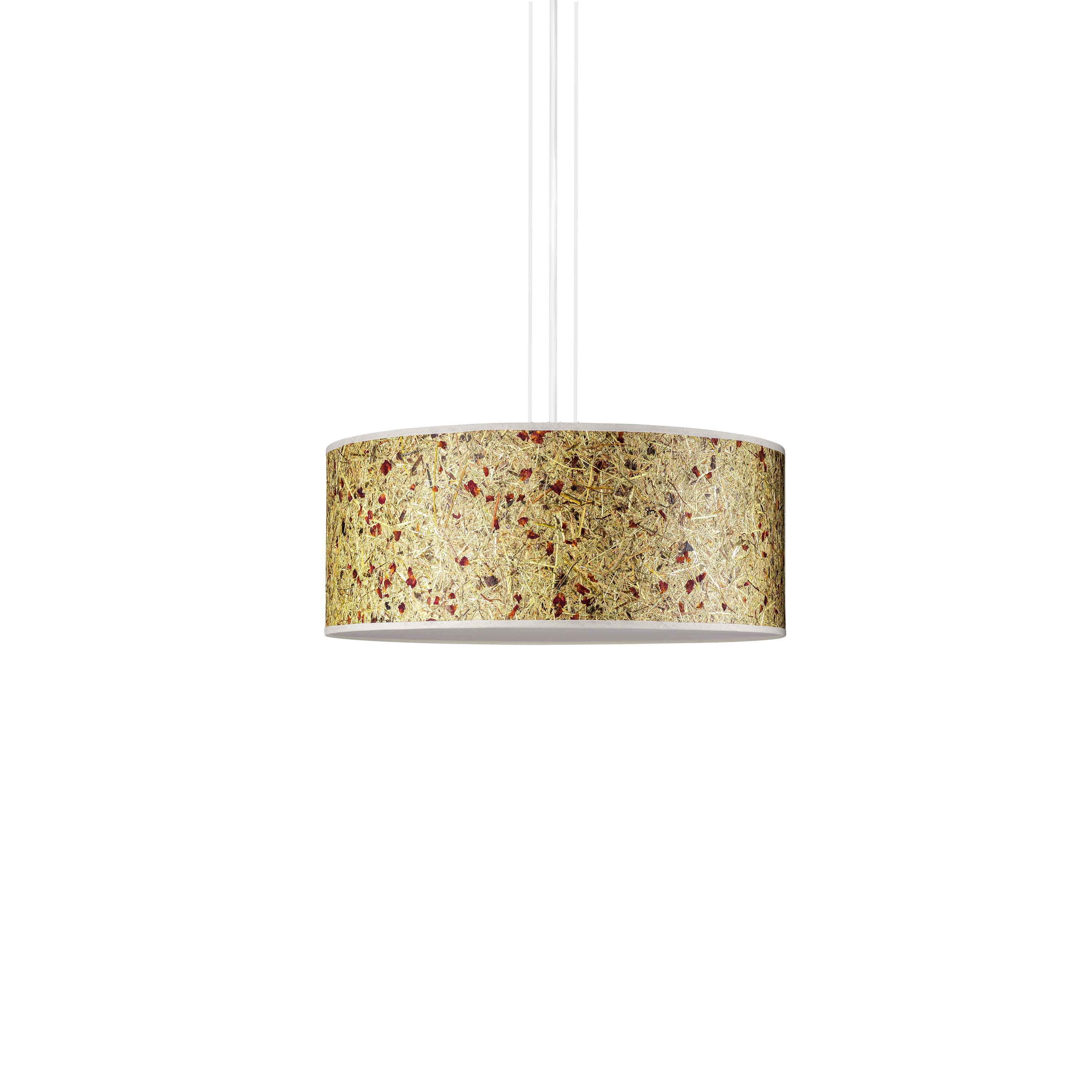 Discus 35 Pendelleuchte Almheu Rosenblüte - LeuchtNatur
