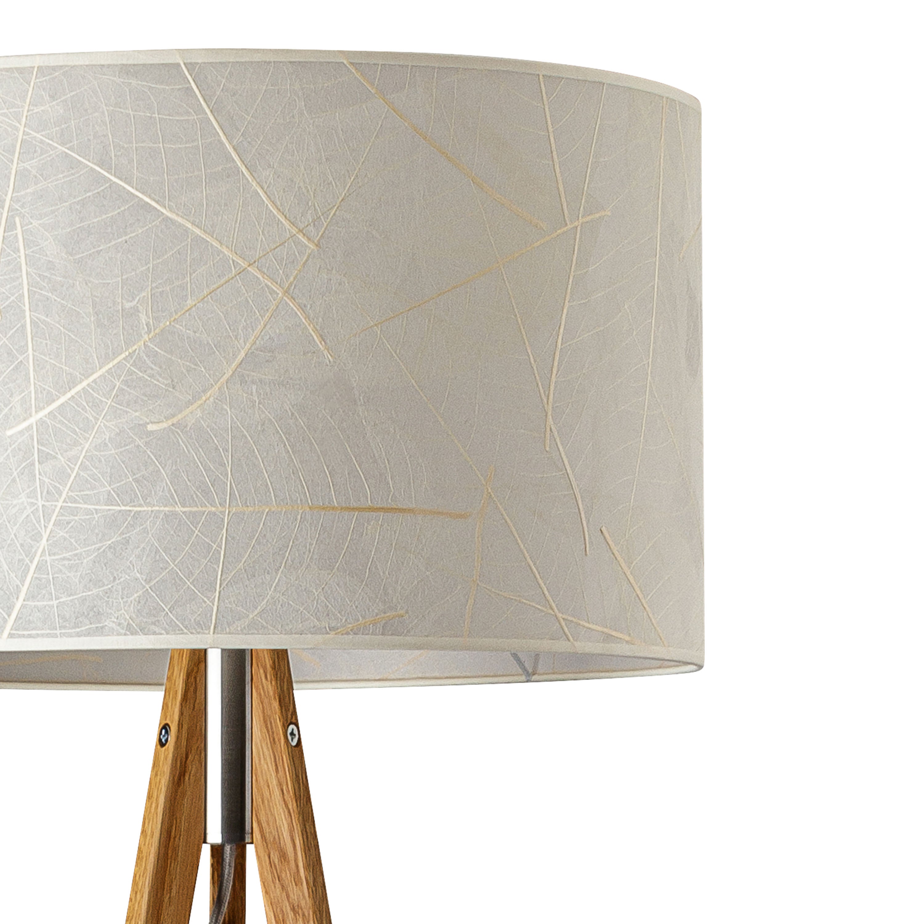 Stehlampe Ligno Blätter - Fuß Eiche - Dreibeinstehleuchte - LeuchtNatur