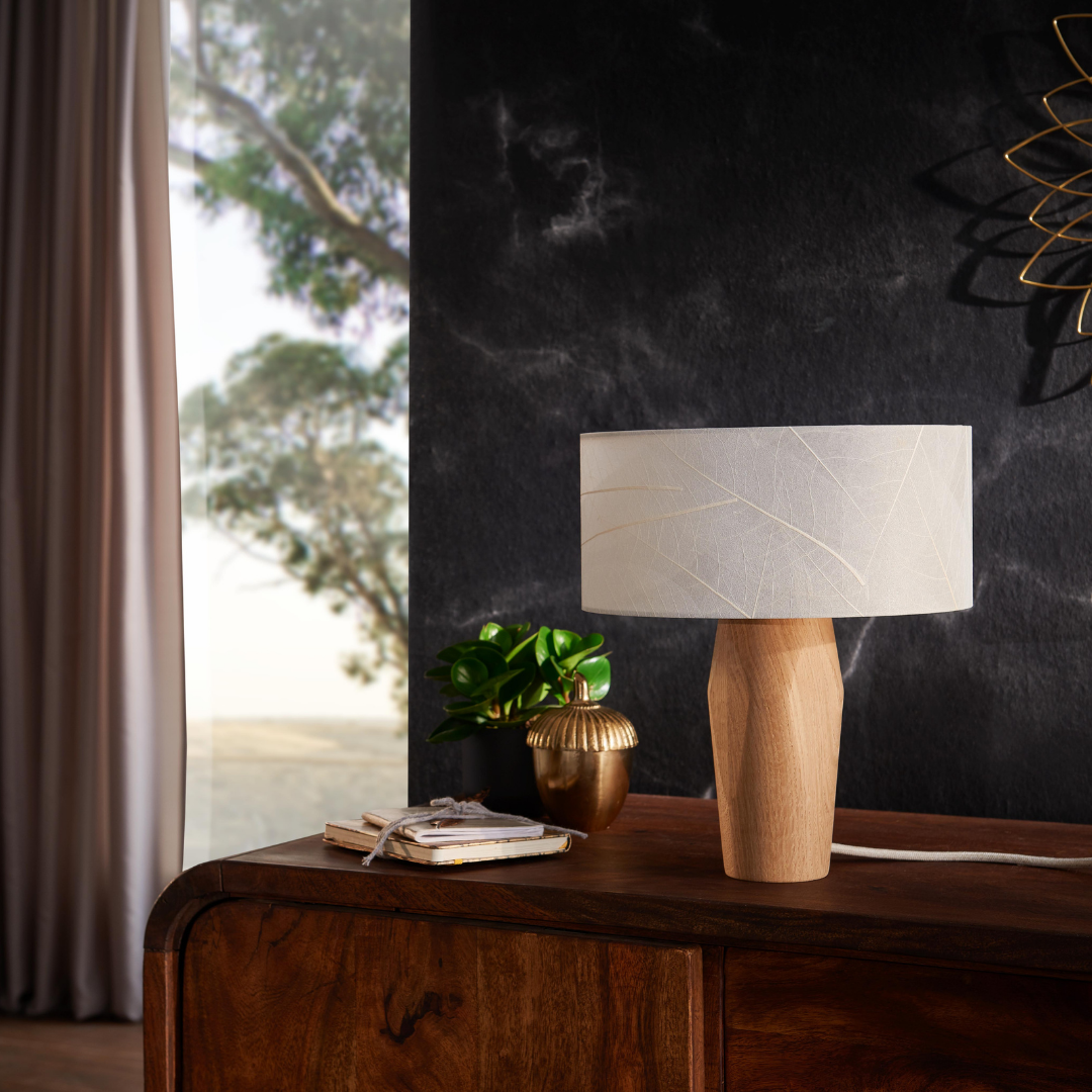 Nachttischlampe Pura Blättern Eiche - Leuchtnatur