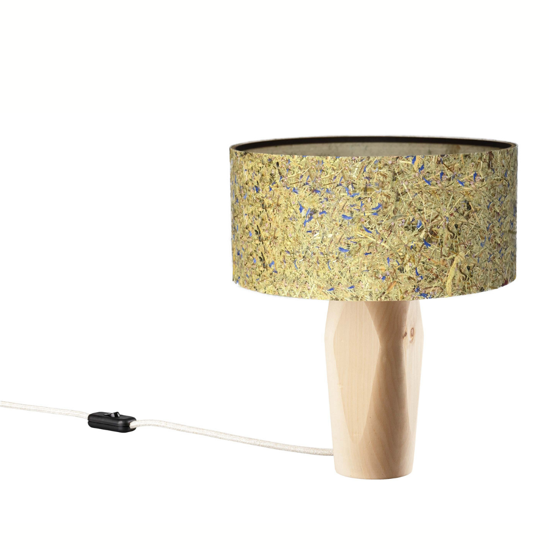 Nachttischlampe Pura Kornblume Zirbe - Leuchtnatur