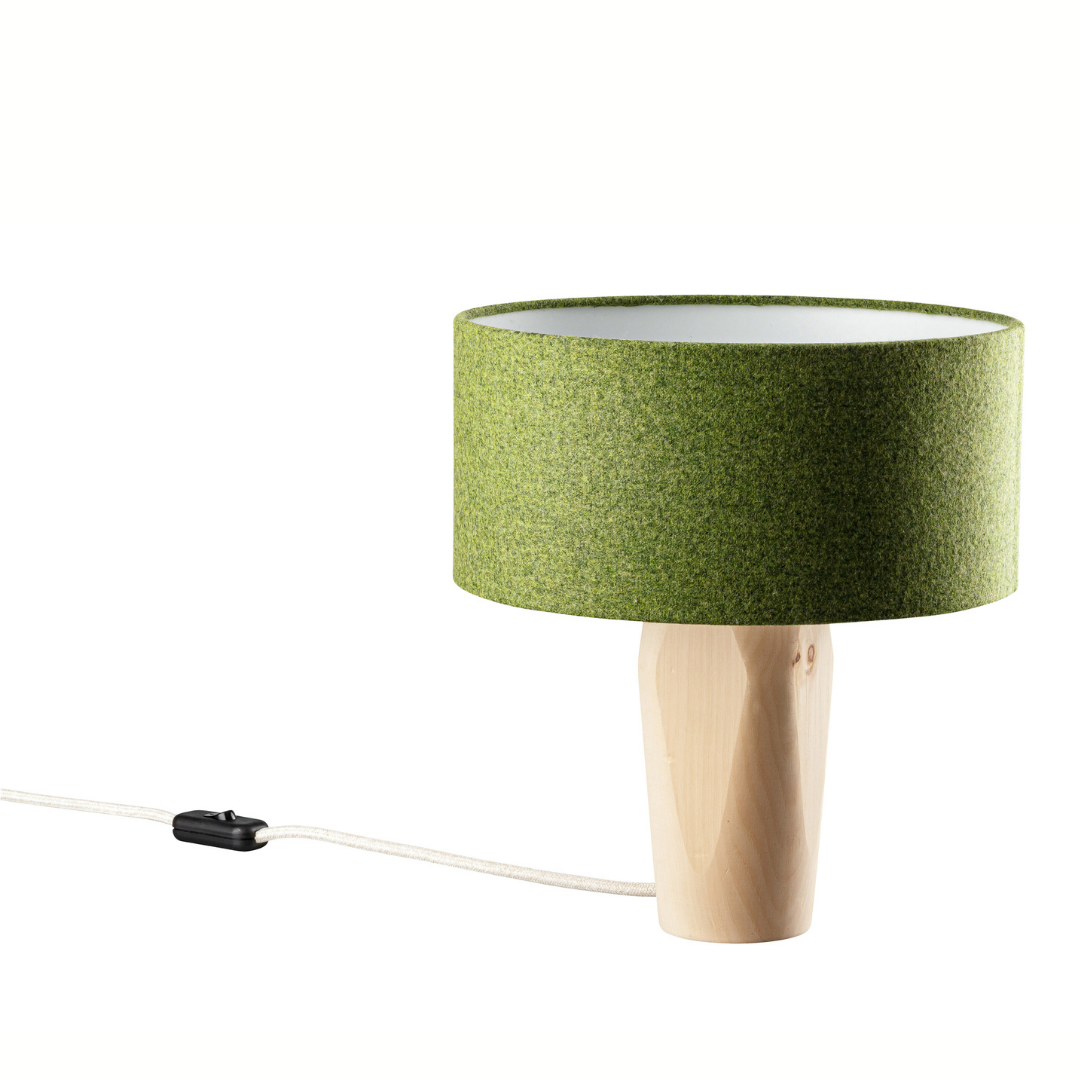 Nachttischlampe Pura Grün Zirbe - Leuchtnatur