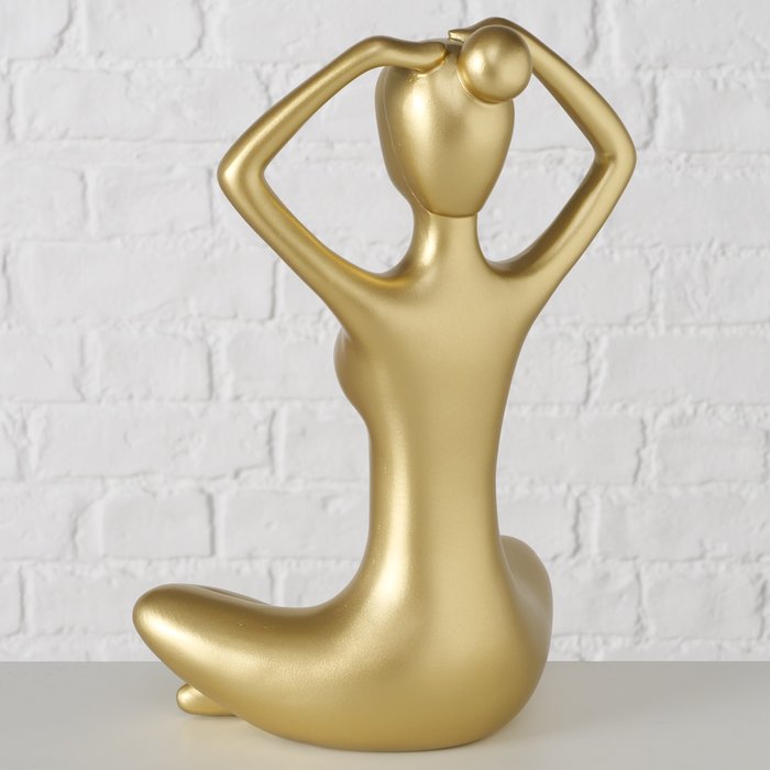 Dekofigur „Frau“ in Gold – handbemalt