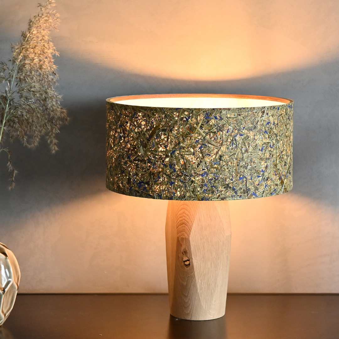 Nachttischlampe Pura Kornblume Zirbe - Leuchtnatur