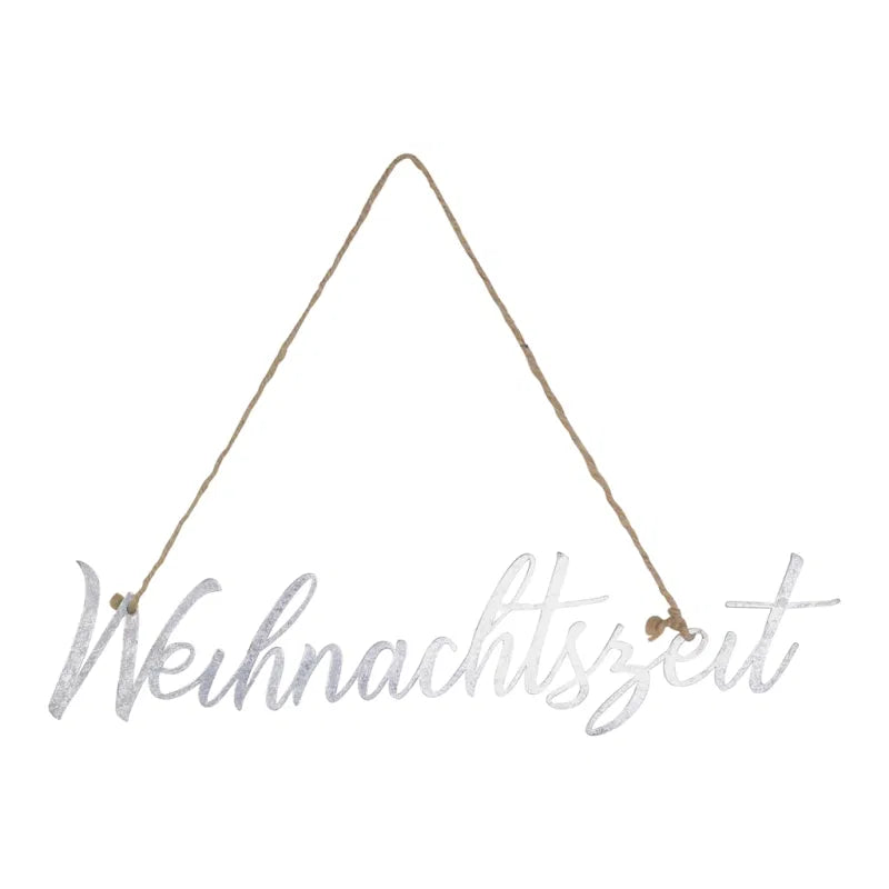 Schriftzug "Weihnachtszeit" zum Hängen