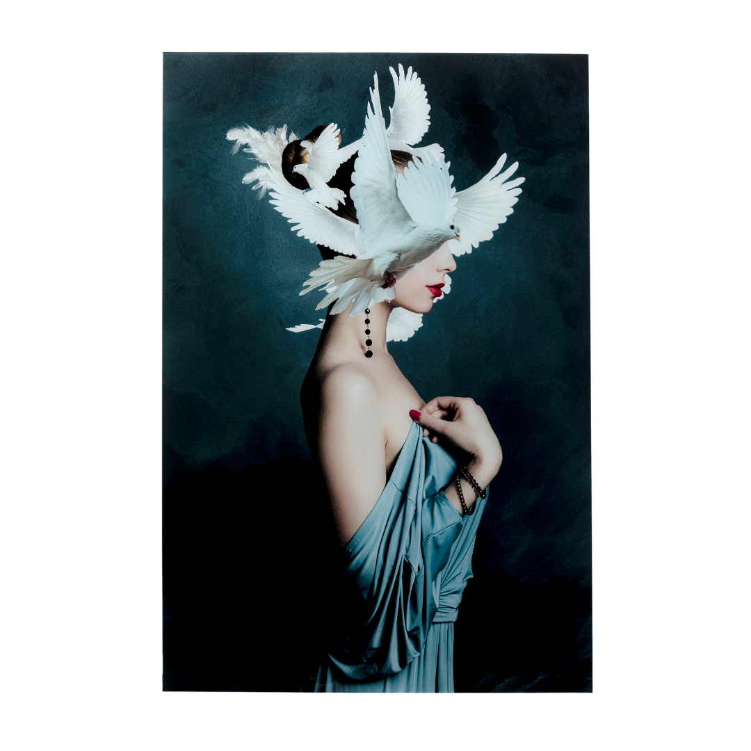 Glasbild Mother of Doves 80x120cm-KARE