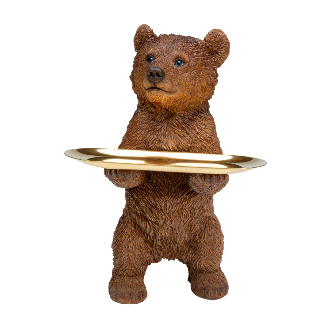 Deko Figur Butler Standing Bear 35cm-KARE