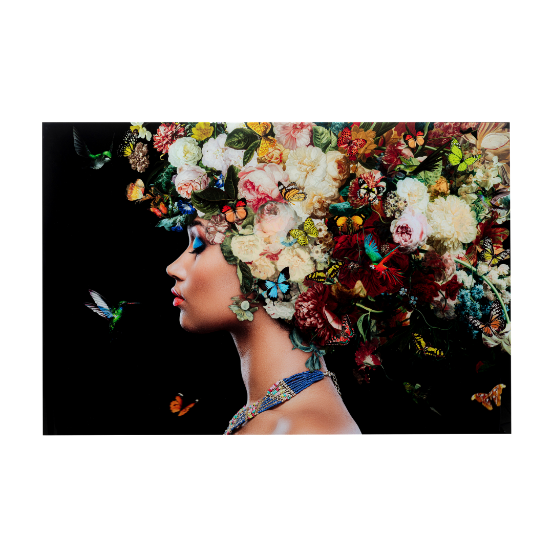 Glasbild Bunch of Flowers 150x100cm-KARE
