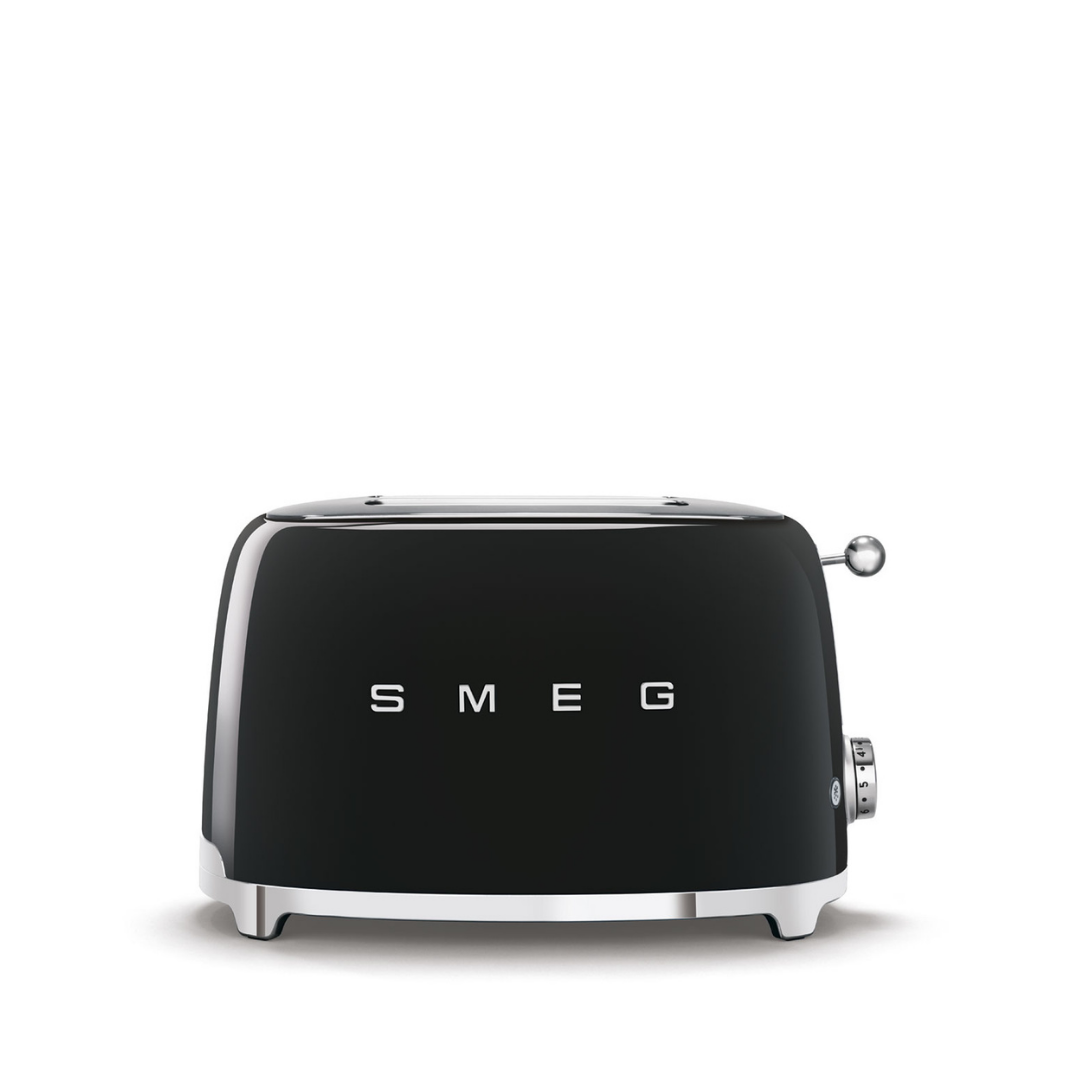 2-Schlitz-Toaster, kompakt schwarz - SMEG