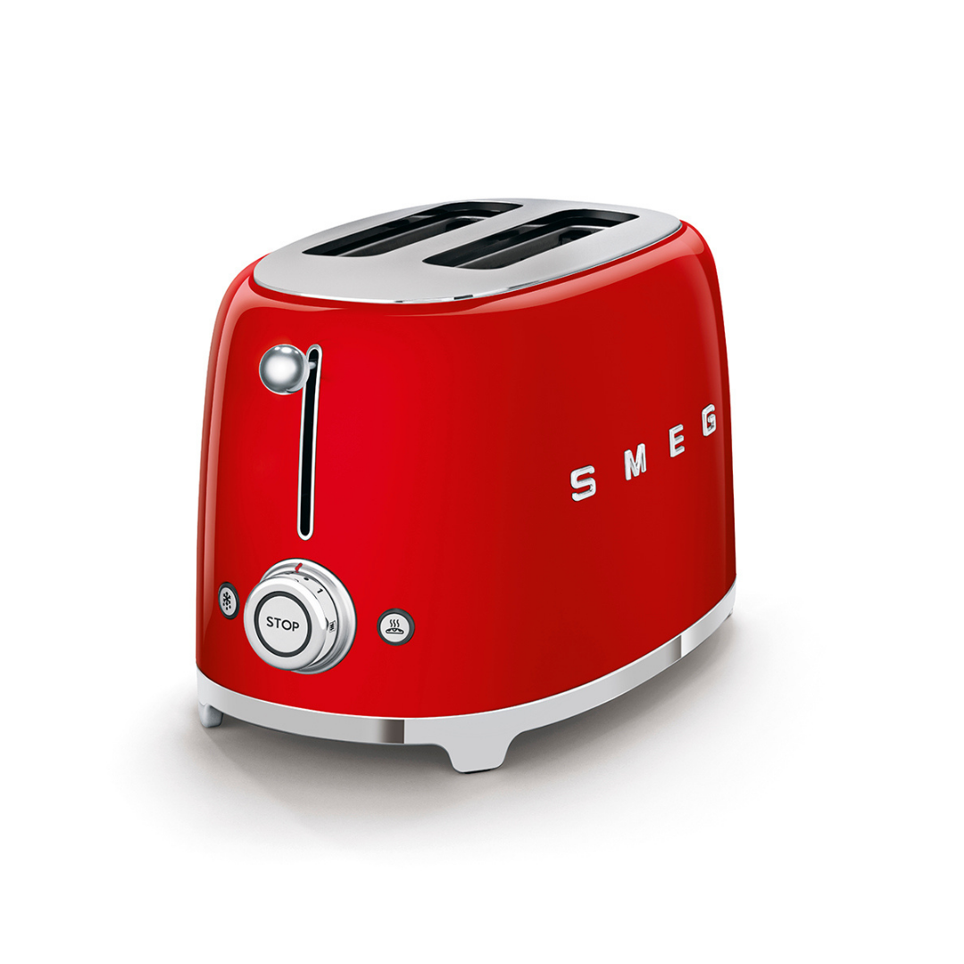 2-Schlitz-Toaster, kompakt rot - SMEG