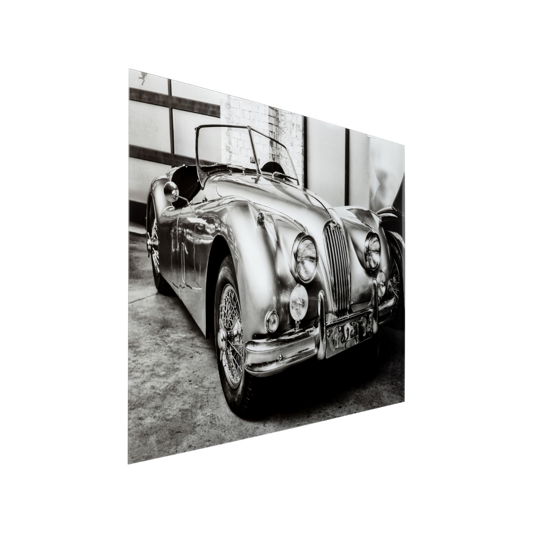 Glasbild Vintage Cabrio 150x100cm-KARE