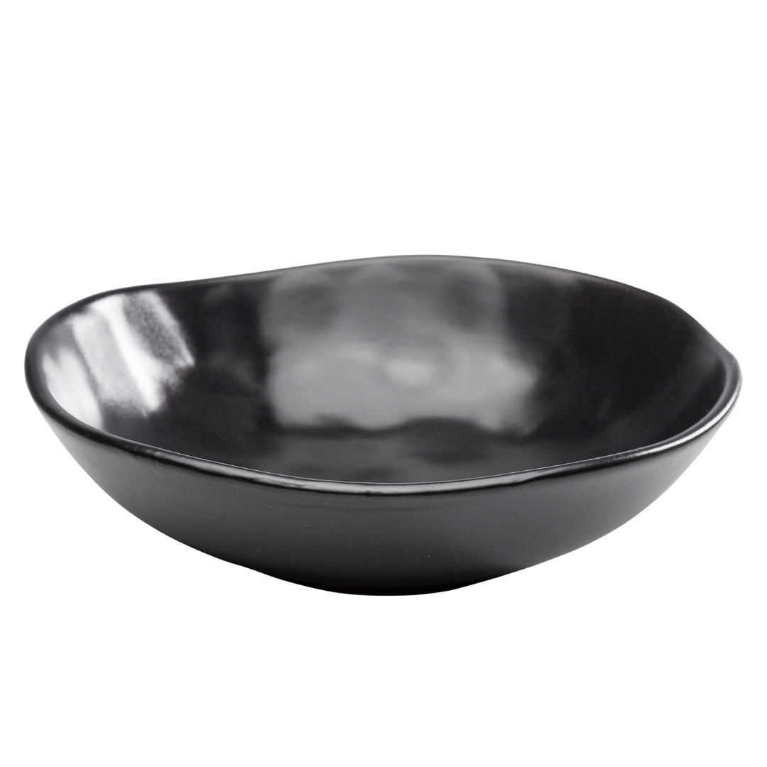 Teller Tief Organic Black Ø22cm-KARE