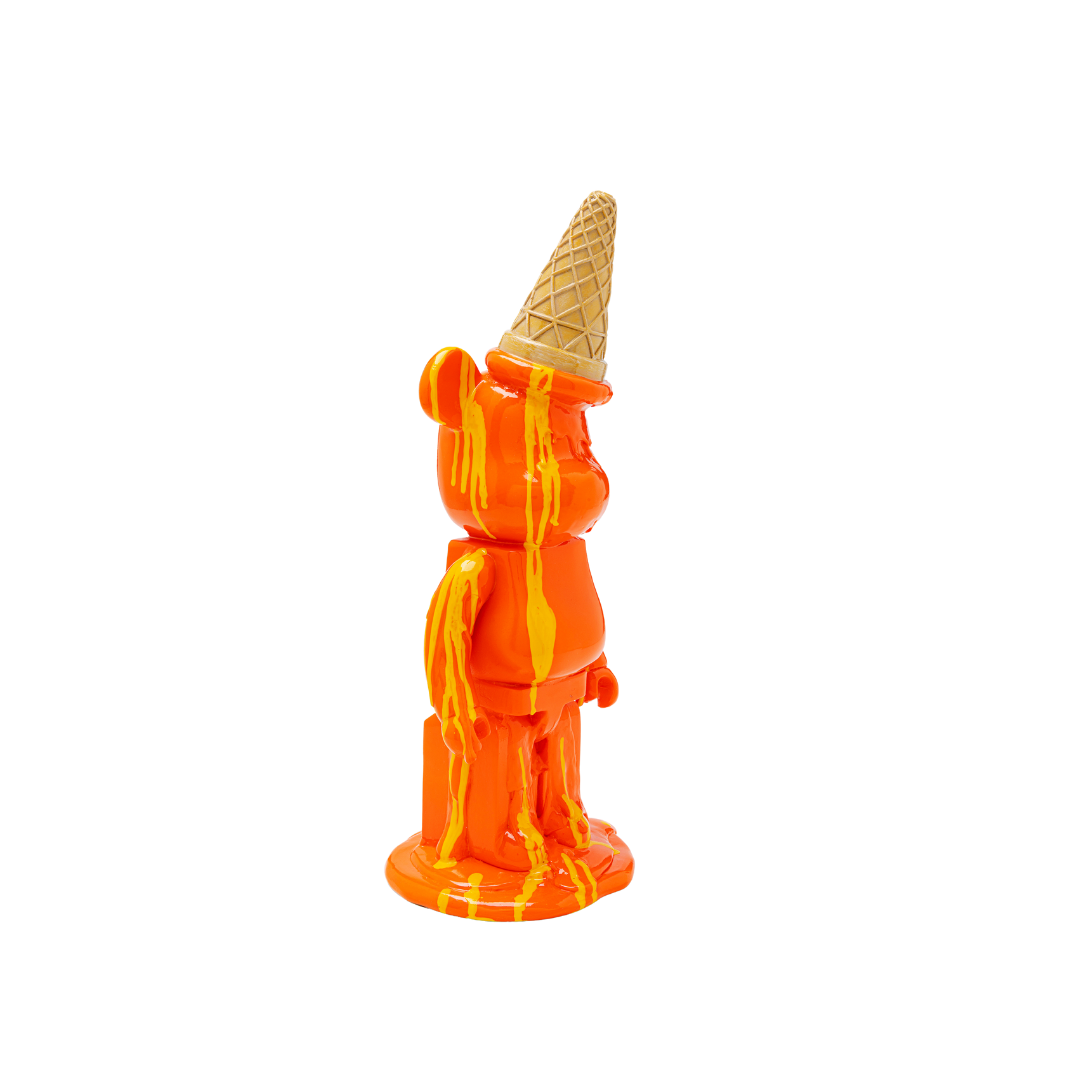 Deko Figur Gelato Bear Orange 40cm-KARE