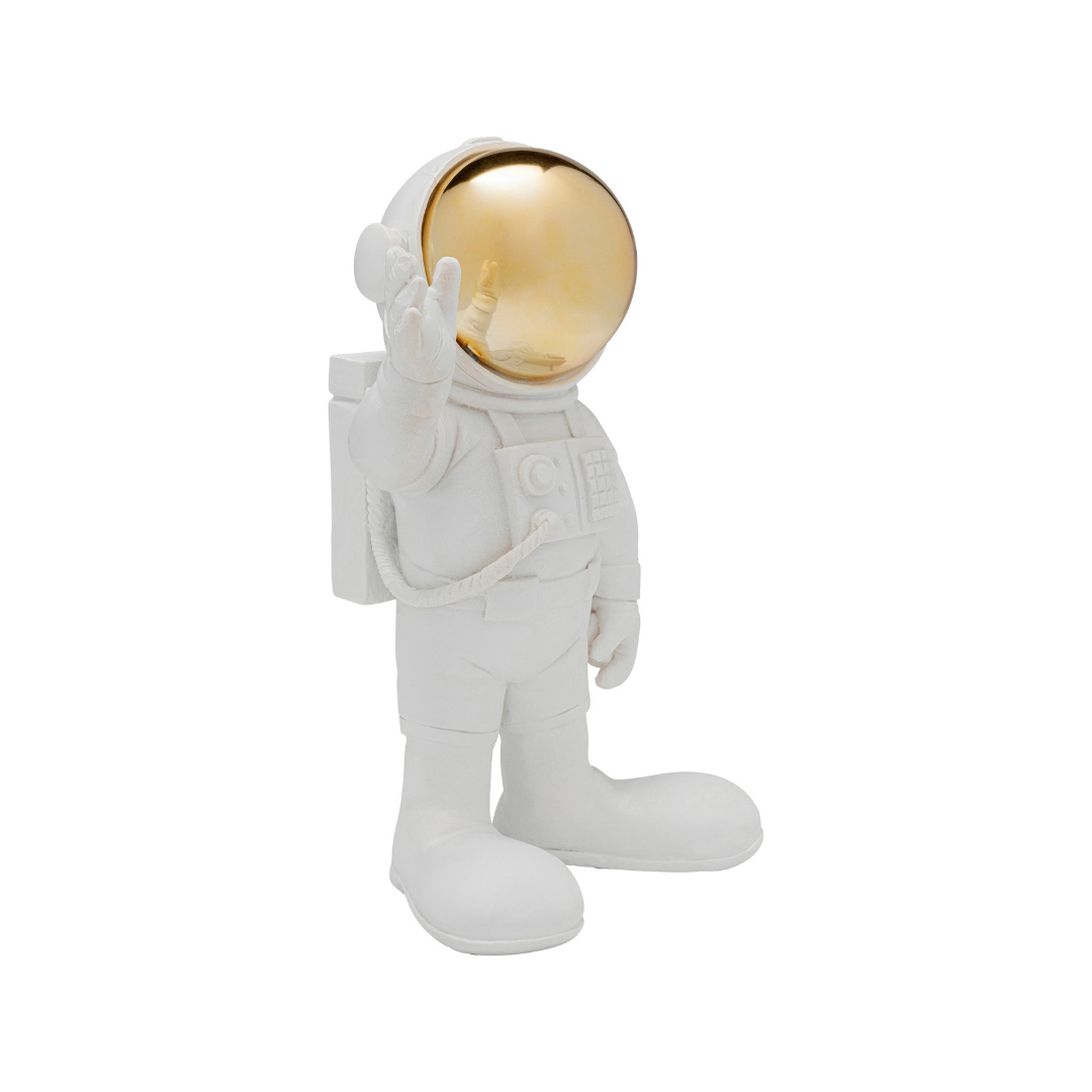 Deko Figur Welcome Astronaut Weiß 27cm-KARE