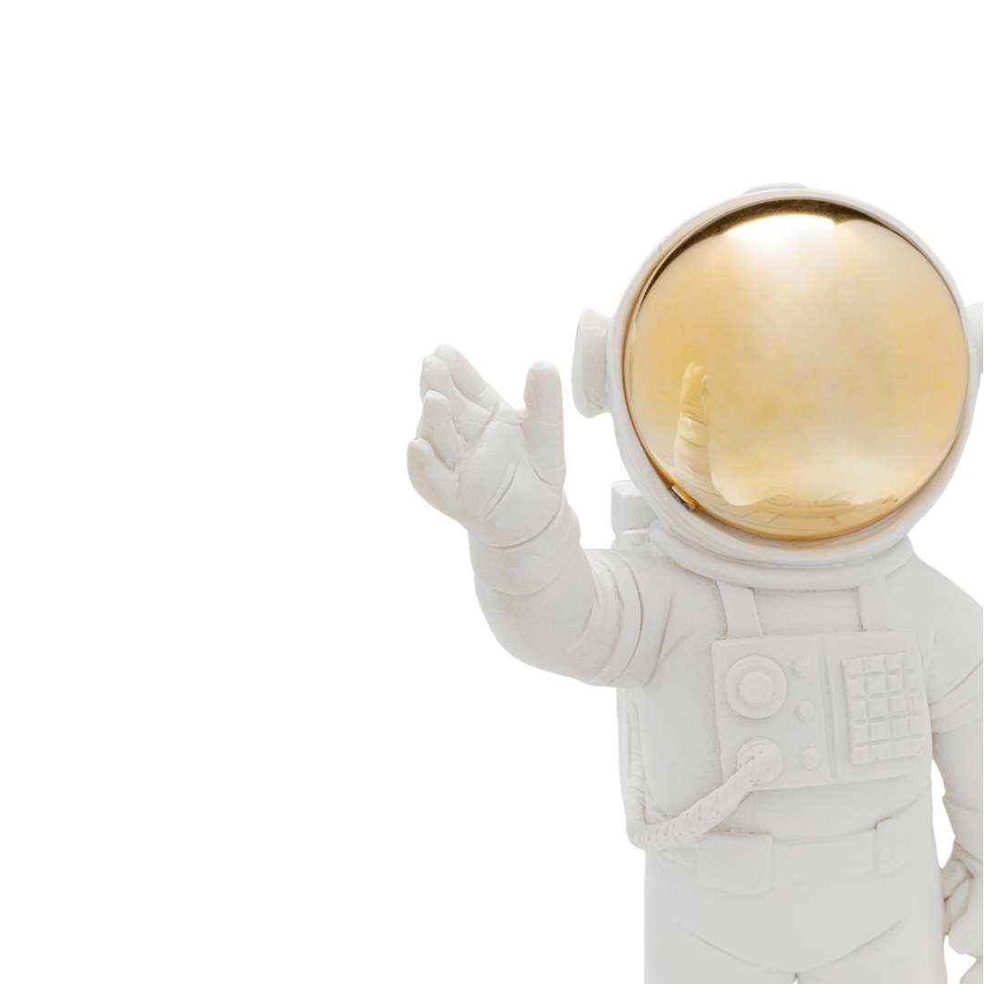 Deko Figur Welcome Astronaut Weiß 27cm-KARE