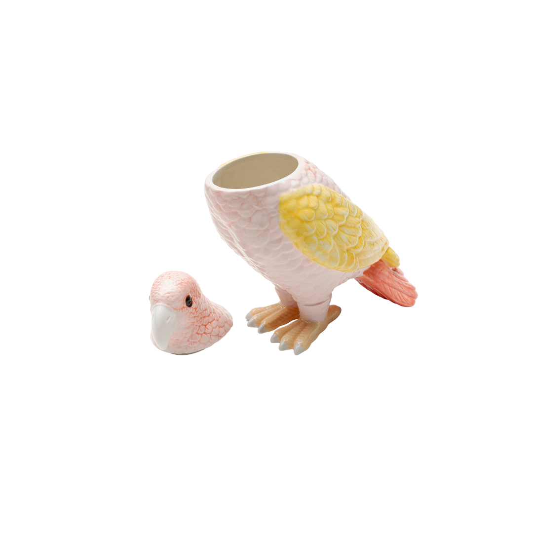 Deko Dose Exotic Bird Giallo 23cm-KARE