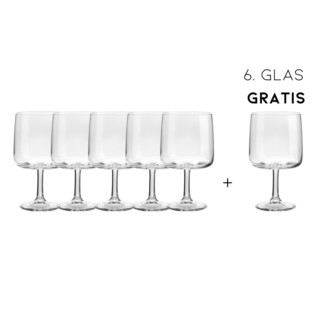 ASA Sarabi Stielglas- clear hoch 5+1 GRATIS