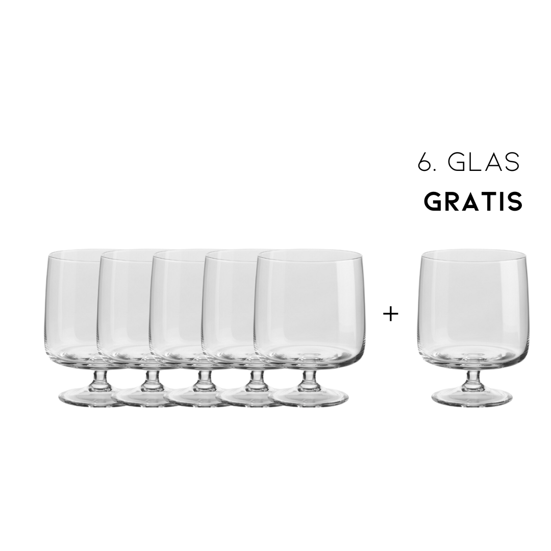 ASA Sarabi Stielglas- clear tief 5+1 GRATIS