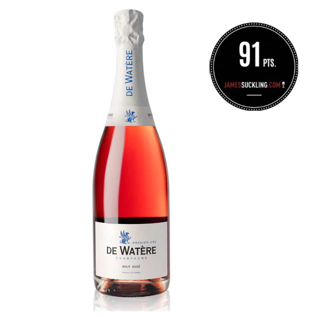 DE WATÈRE Champagne Prestige Brut Rosé de Saignée 6 x 0,75 l