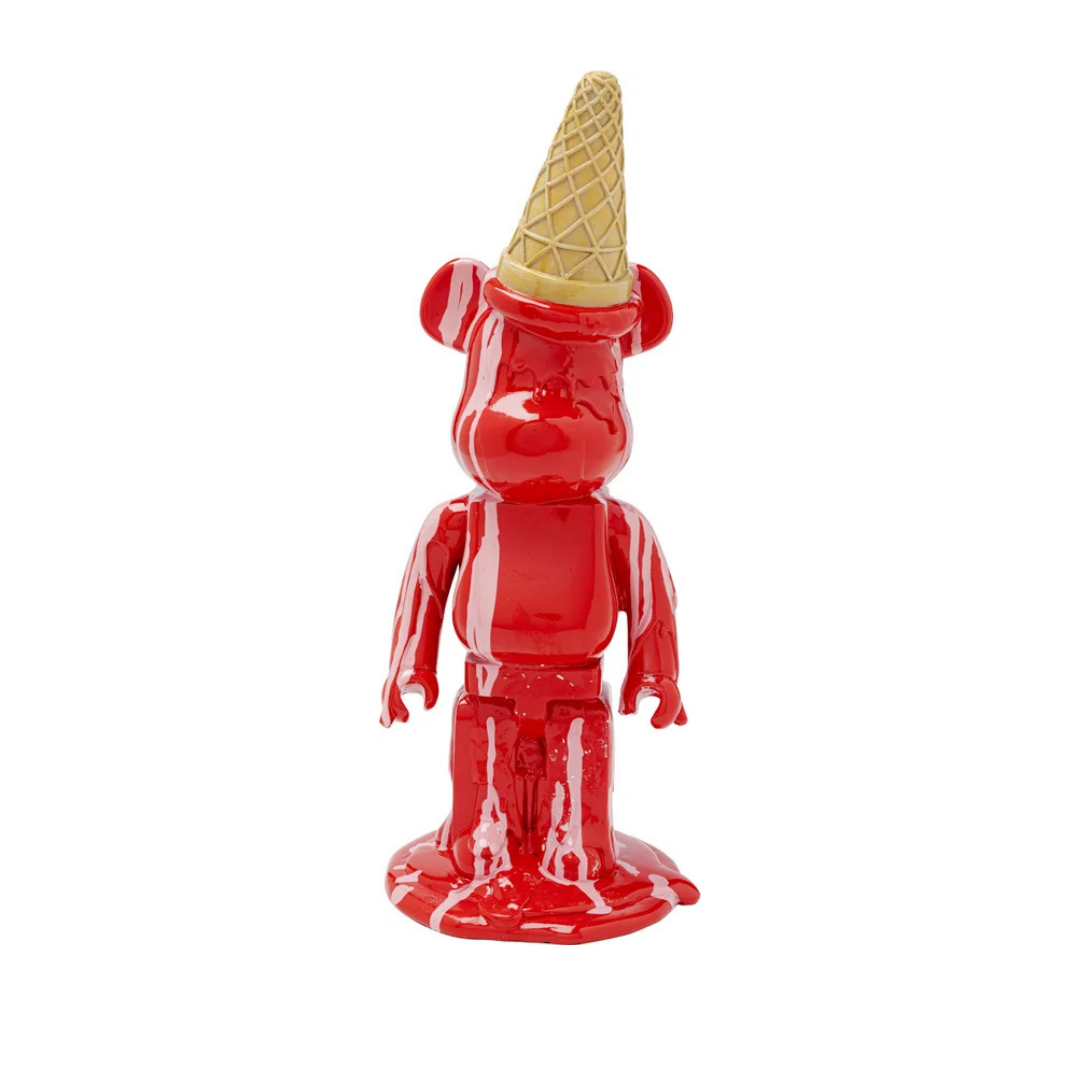 Deko Figur Gelato Bear Rot 40cm-KARE