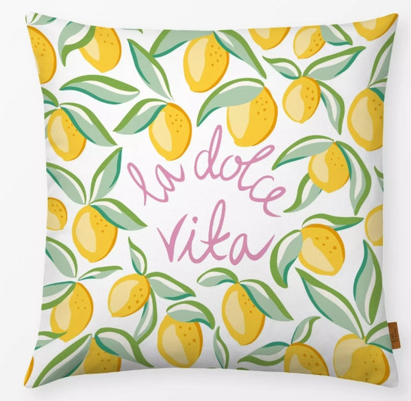 Kissen La Dolce Vita Zitronen- textilwerk