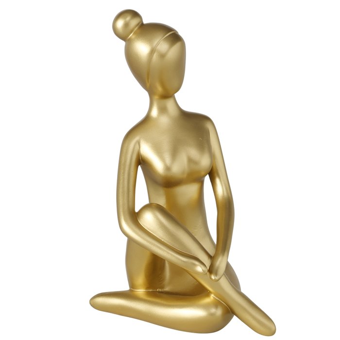 Dekofigur „Frau“ in Gold – handbemalt