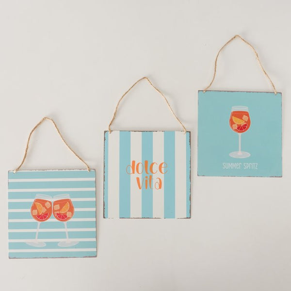 Schild Summer Spritz, 3 sort.