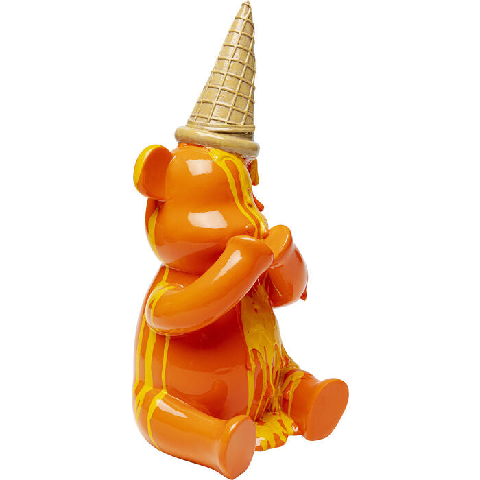 Deko Figur Sitting Gelato Bear Orange-KARE