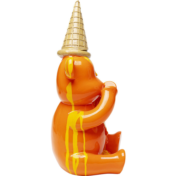 Deko Figur Sitting Gelato Bear Orange-KARE