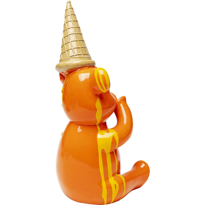 Deko Figur Sitting Gelato Bear Orange-KARE