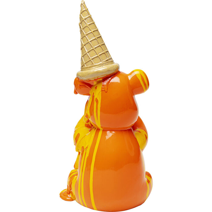 Deko Figur Sitting Gelato Bear Orange-KARE