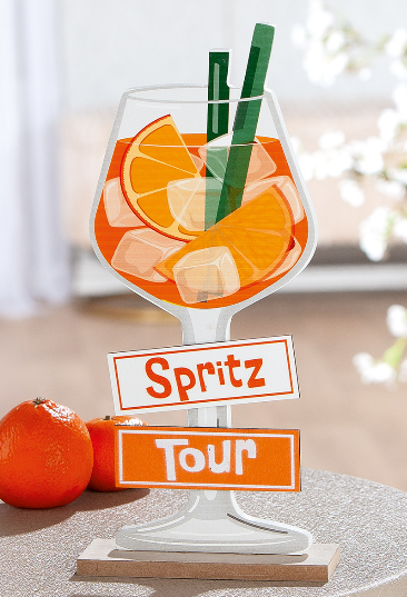 Standrelief Weinglas Spritztour