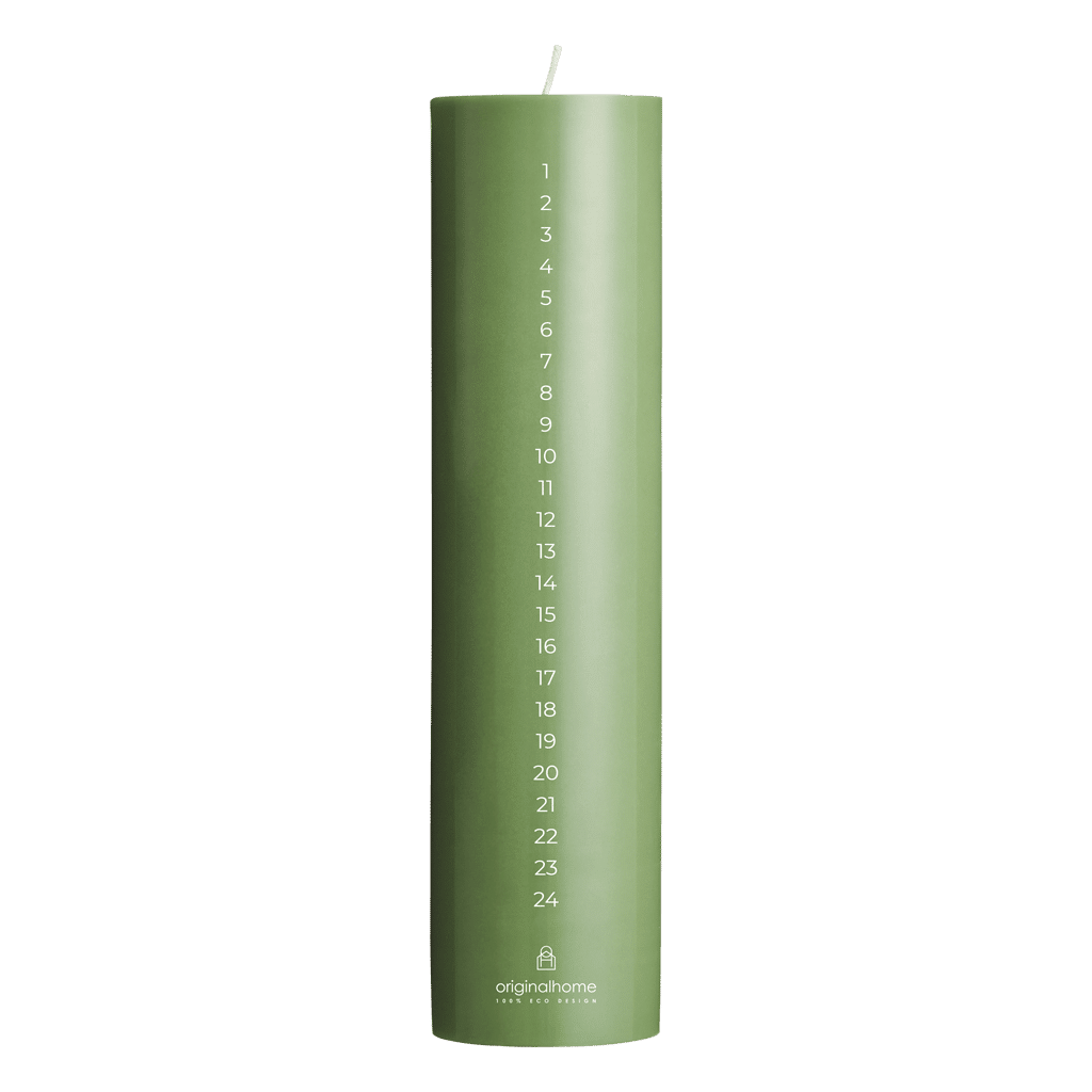 originalhome-Advent Candle Matcha numbers