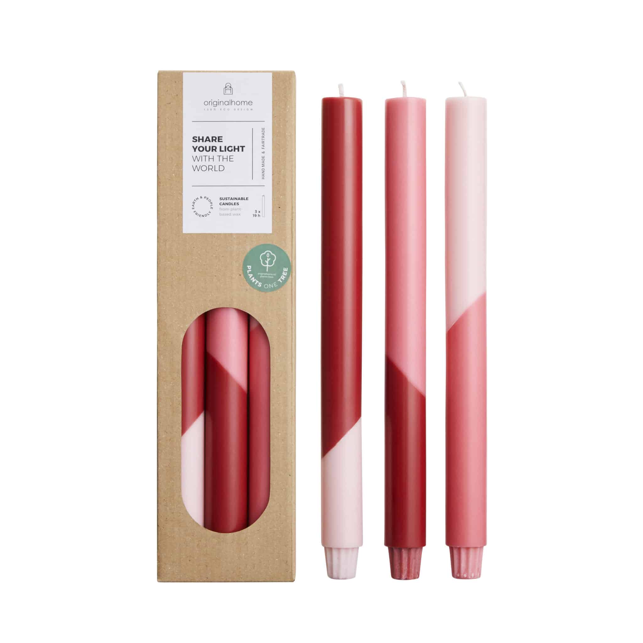 originalhome - Diagonal Candles Love – S/3