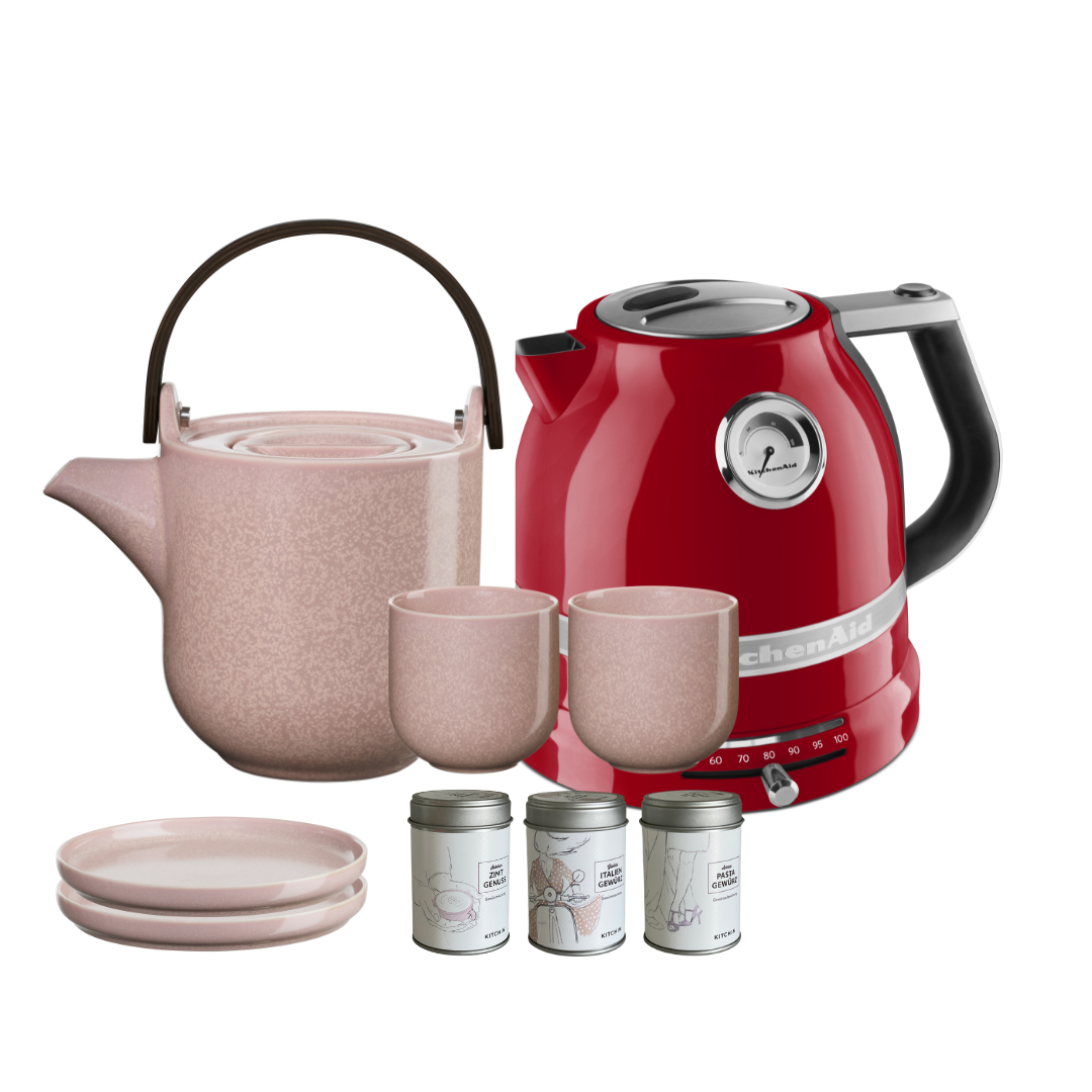 Tee-Set ASA Hanami + ARTISAN 1,5 L Liebesapfelrot - Geschenkset