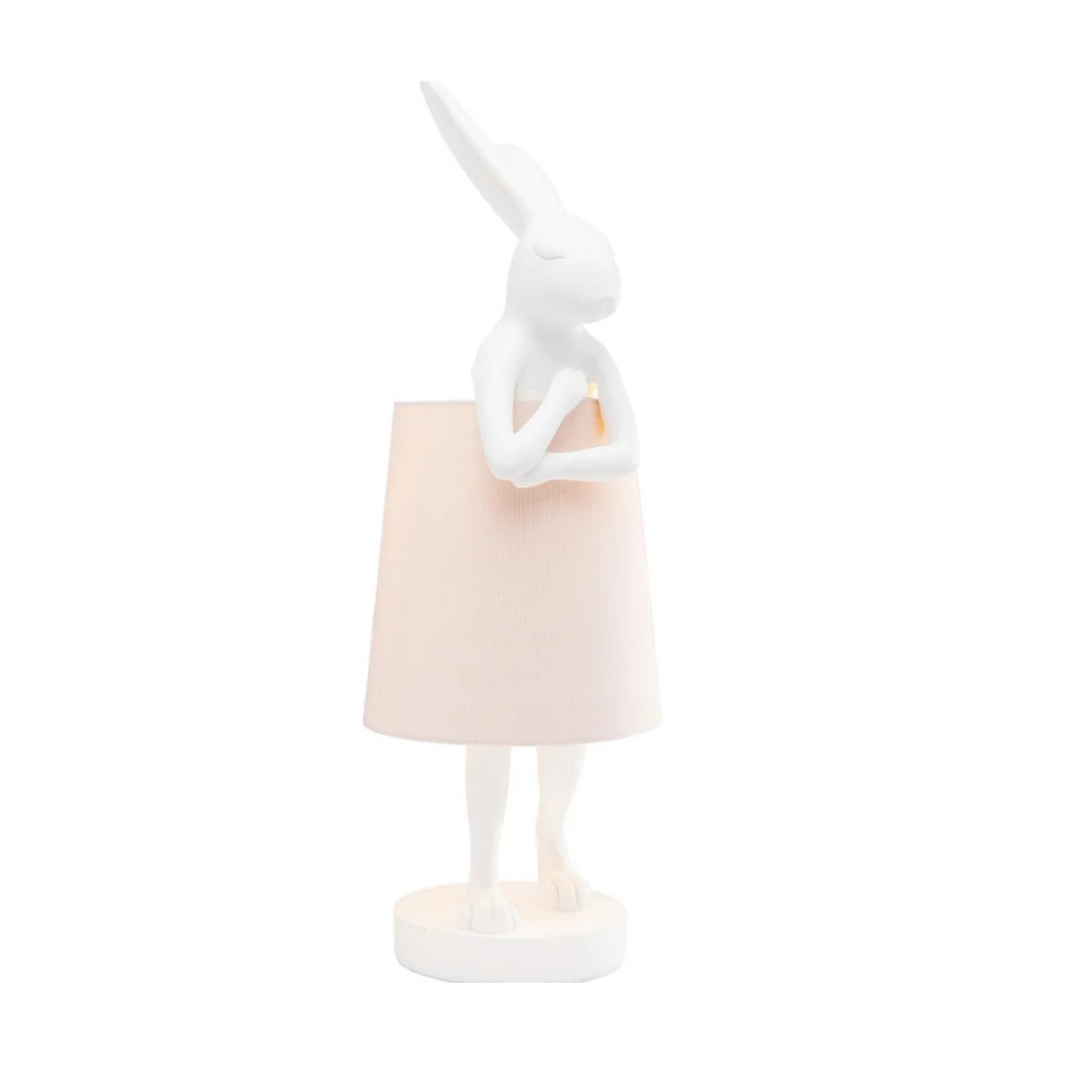 Tischleuchte Animal Rabbit Weiß/Rosa 50cm-KARE