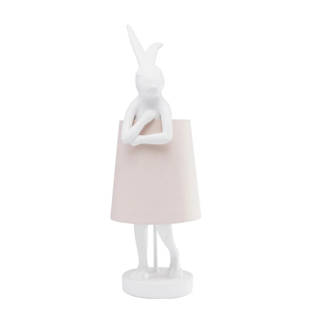 Tischleuchte Animal Rabbit Weiß/Rosa 50cm-KARE