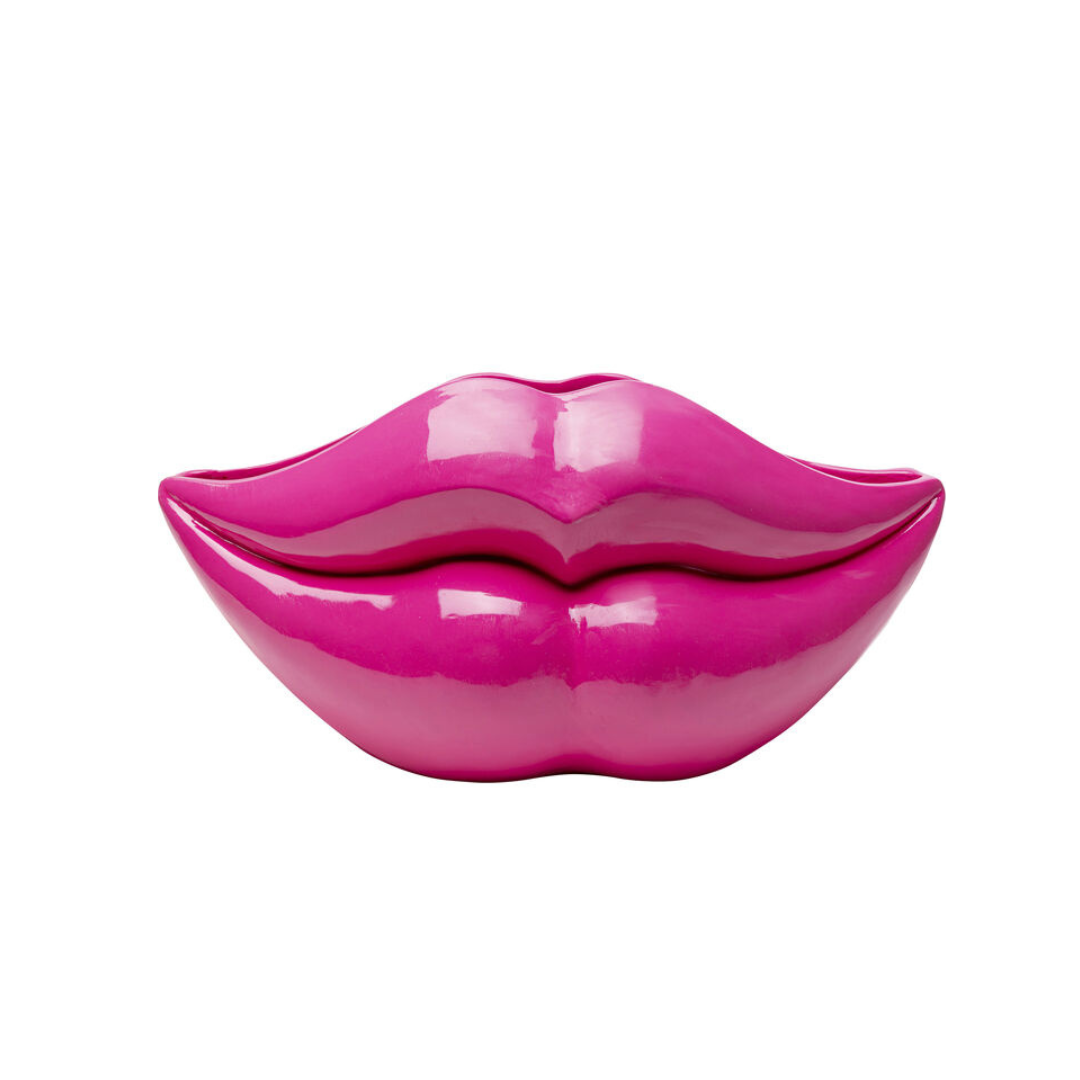 Vase Lips Pink 28cm-KARE